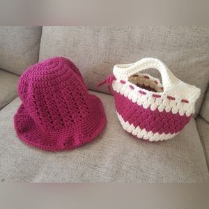 Girls hat and purse